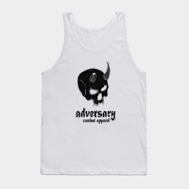 The Black Demon Skull Tank Top by whytewade